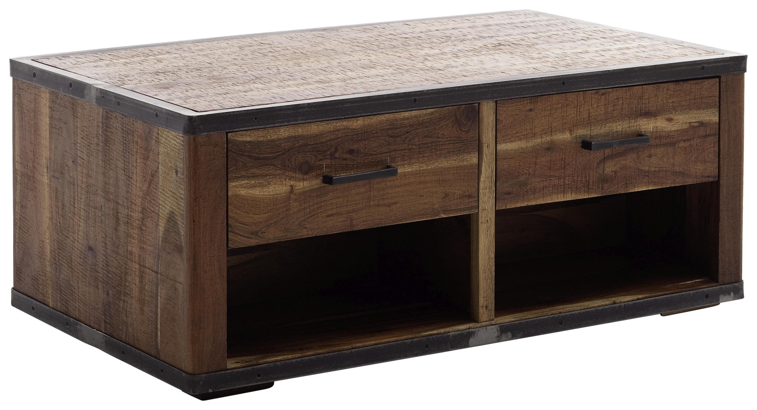 Couchtisch in Holz, Metall, Holzwerkstoff 115/65/42 cm