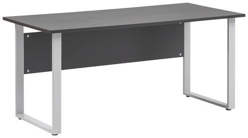 SCHREIBTISCH 160/75/73,2 cm  in Anthrazit, Alufarben  - Anthrazit/Alufarben, KONVENTIONELL, Holzwerkstoff/Metall (160/75/73,2cm) - MID.YOU