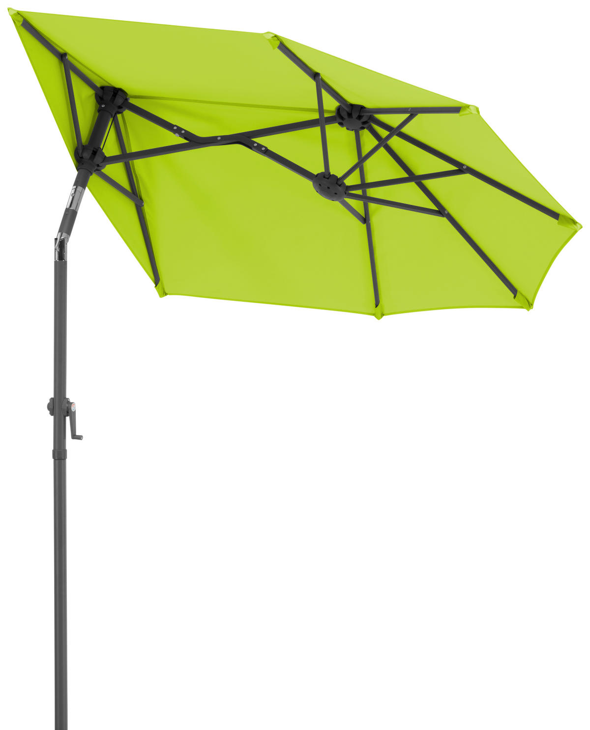 AMPELSCHIRM   - Anthrazit/Grün, Basics, Textil/Metall (150/228/150cm) - Schneider