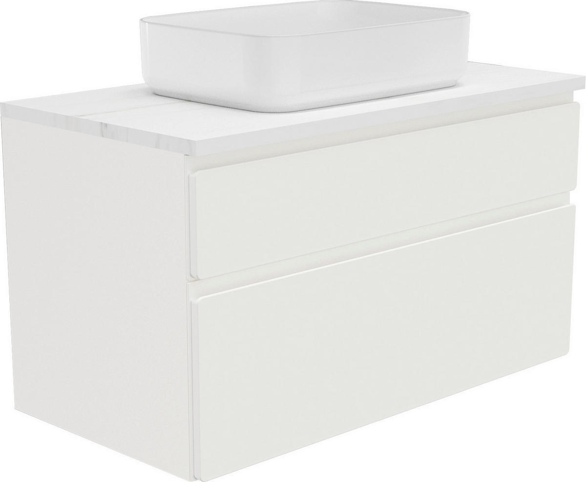 WASCHBECKENUNTERSCHRANK 90/55/47 cm  - Creme/Weiß, MODERN, Holzwerkstoff (90/55/47cm) - Welnova