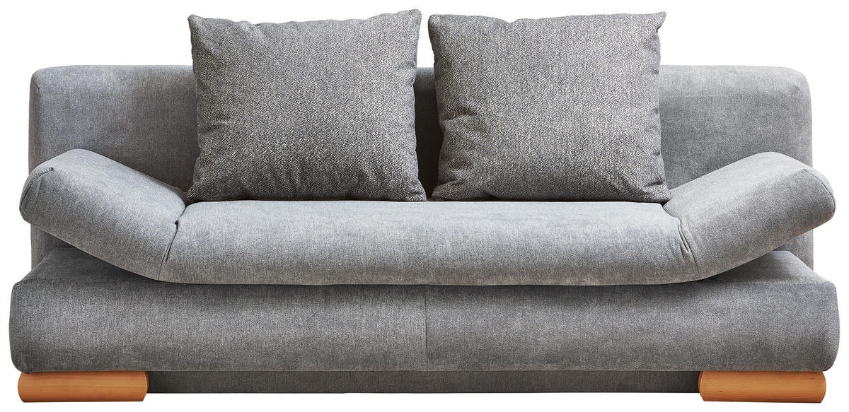 SOFA LEŽAJ siva  - siva, Dizajnerski, tekstil/drvo (200/87/93cm) - Venda