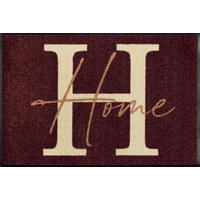 FUßMATTE 50/75 cm Simply Home  - Rot, Trend, Kunststoff/Textil (50/75cm) - wash+dry