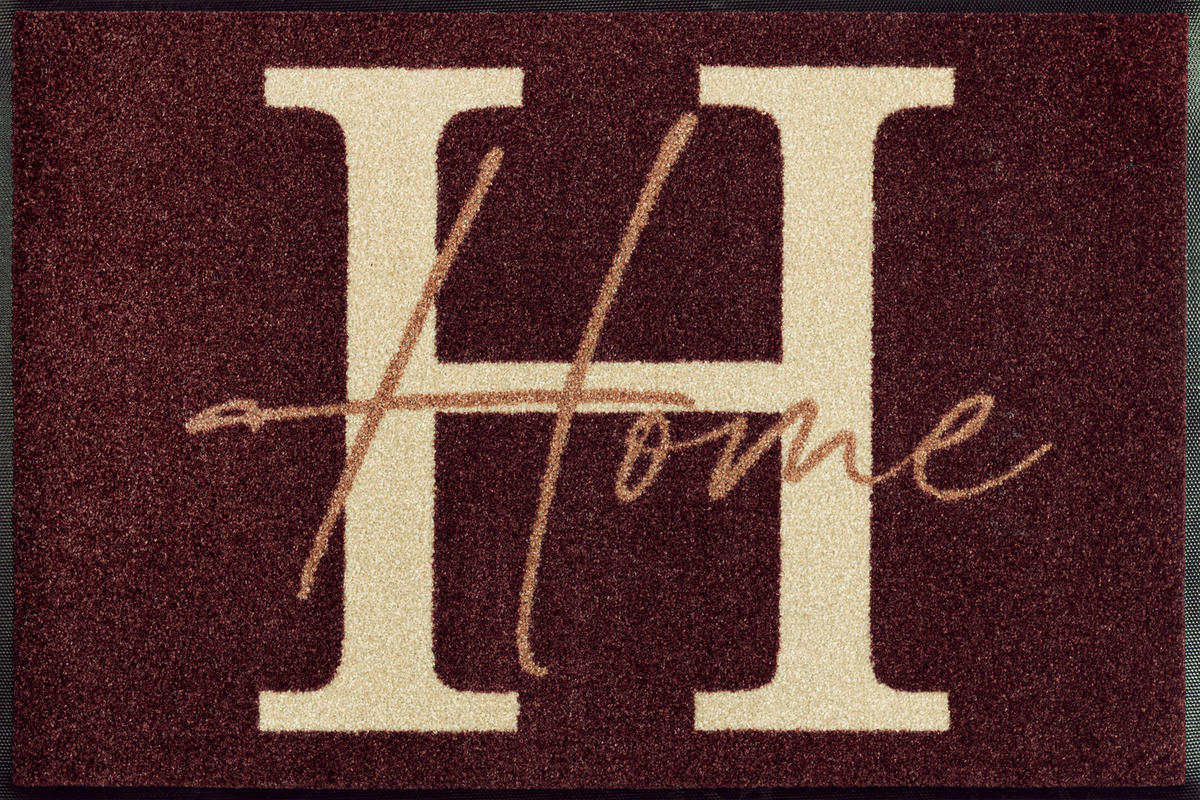 FUßMATTE 50/75 cm Simply Home  - Rot, Trend, Kunststoff/Textil (50/75cm) - wash+dry