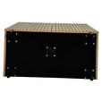 HIGHBOARD LINO in 80/95/40 cm - Eichefarben/Schwarz, Design, Holzwerkstoff/Metall (80/95/40cm) - Xora
