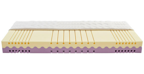 Wendematratze Two In One 90x200cm H2/H3 - Weiß, MODERN, Textil (90/200cm) - Primatex