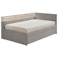 STAURAUMBETT 120/200 cm  in Grau, Sandfarben  - Sandfarben/Grau, MODERN, Holz/Holzwerkstoff (120/200cm) - Stylife