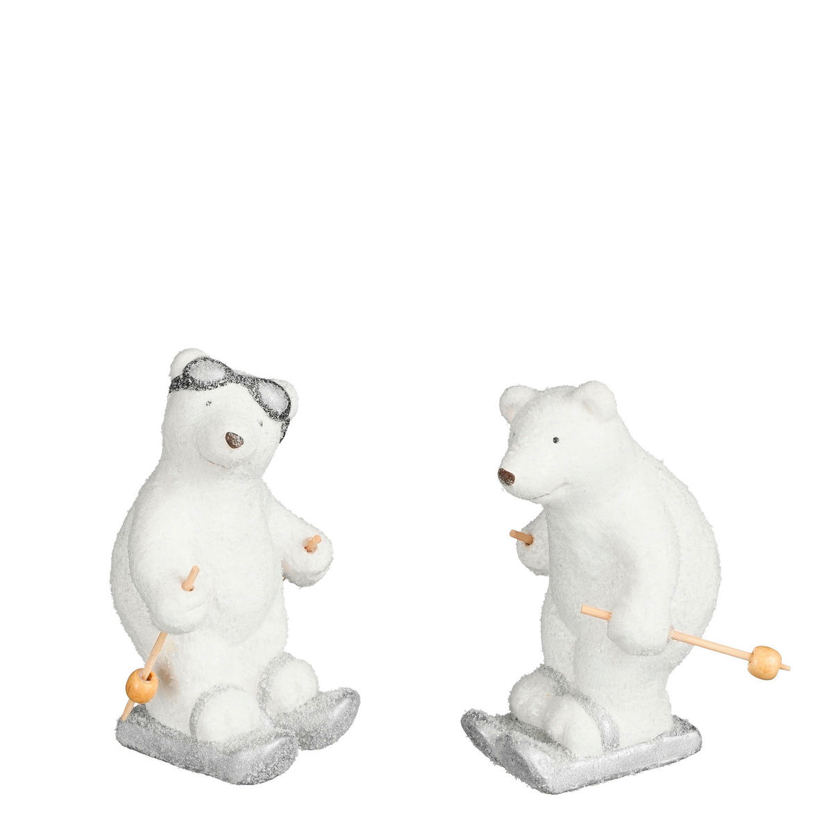 UKRASNI BELI MEDVED - bela, Osnovno, keramika (12.5/9.5/15.5cm) - X-Mas