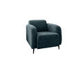 SESSEL in Velours Blau  - Blau/Schwarz, Modern, Textil/Metall (85/76/90cm) - Livetastic