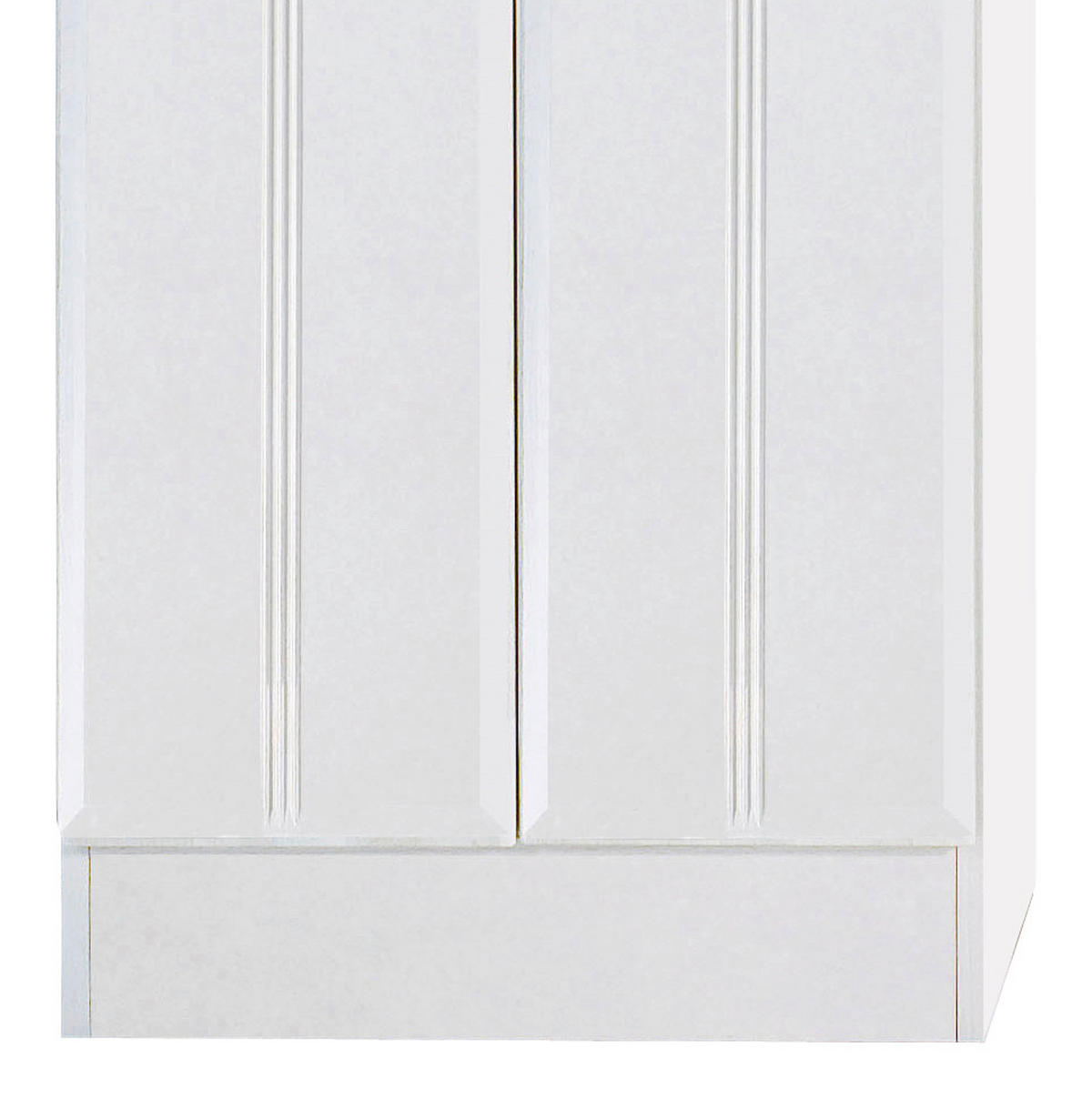 Hochschrank in Weiss 50/190/34 cm  - Chromfarben/Weiss, Konventionell, Holzwerkstoff/Kunststoff (50/190/34cm) - Held
