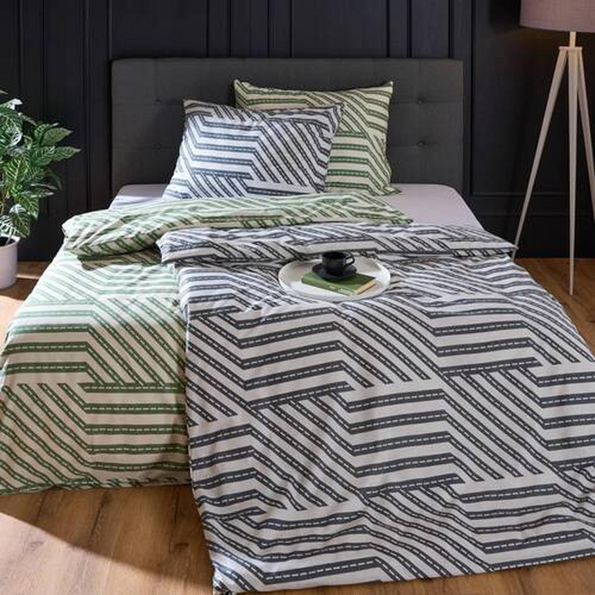 POVLEČENÍ, renforcé, zelená, 140/200 cm - zelená, Konvenční, textil (140/200cm) - Bio:Vio
