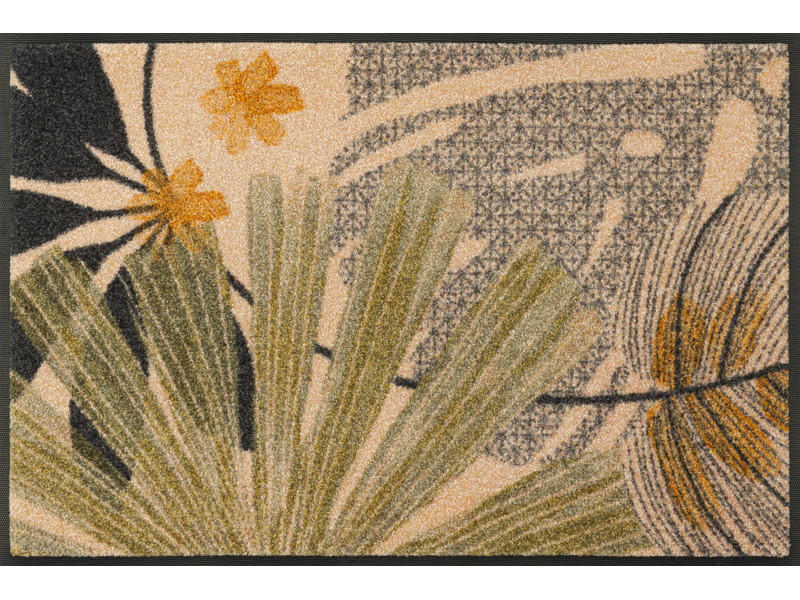 FUßMATTE 50/75 cm  - Beige, Design, Kunststoff (50/75cm) - wash+dry