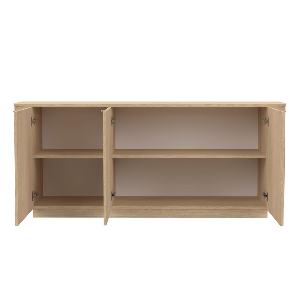 SIDEBOARD  181/76/43 cm  - Eichefarben, Design, Holzwerkstoff/Metall (181/76/43cm) - MID.YOU