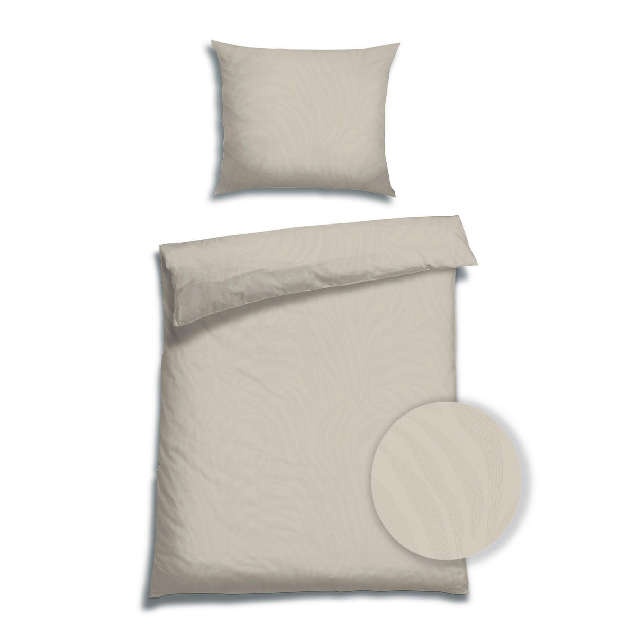 BETTWÄSCHE Flanell 140/220 cm  - Beige, Basics, Textil (140/220cm) - Florella