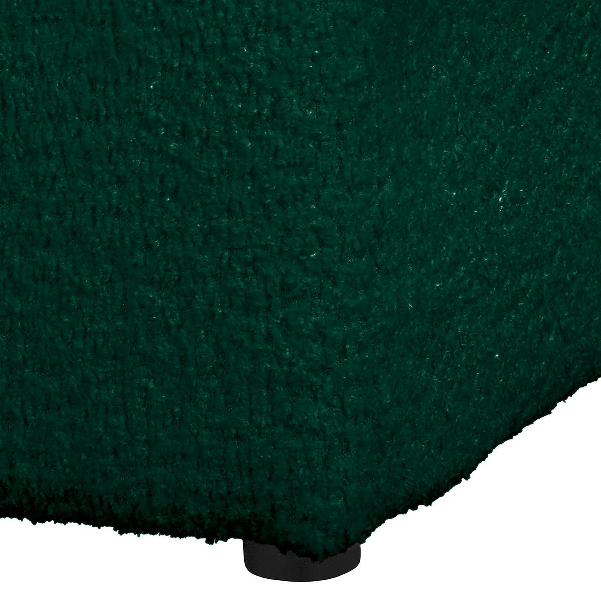 BIGSOFA Teddystoff Grün  - Schwarz/Grün, Design, Kunststoff/Textil (284/94/148cm) - Livetastic