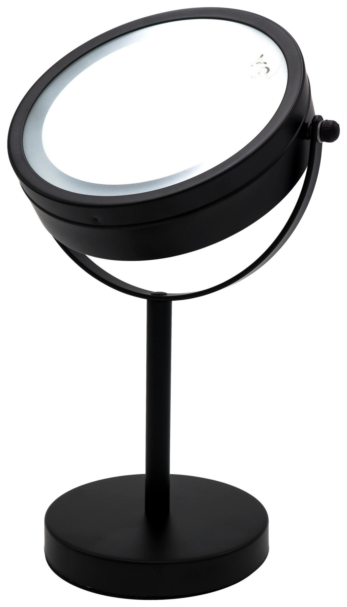 SCHMINKSPIEGEL 12/30/18 cm  - Schwarz, Basics, Glas/Metall (12/30/18cm) - Sadena