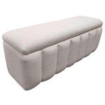 SITZBANK 120/46/41 cm Webstoff Beige Kunststoff  - Beige/Schwarz, Design, Kunststoff/Textil (120/46/41cm) - Novel