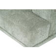 ECKSOFA Mintgrün Chenille Kopfteilverstellung, Sitztiefenverstellung  - Schwarz/Mintgrün, Design, Textil/Metall (243/307cm) - Xora