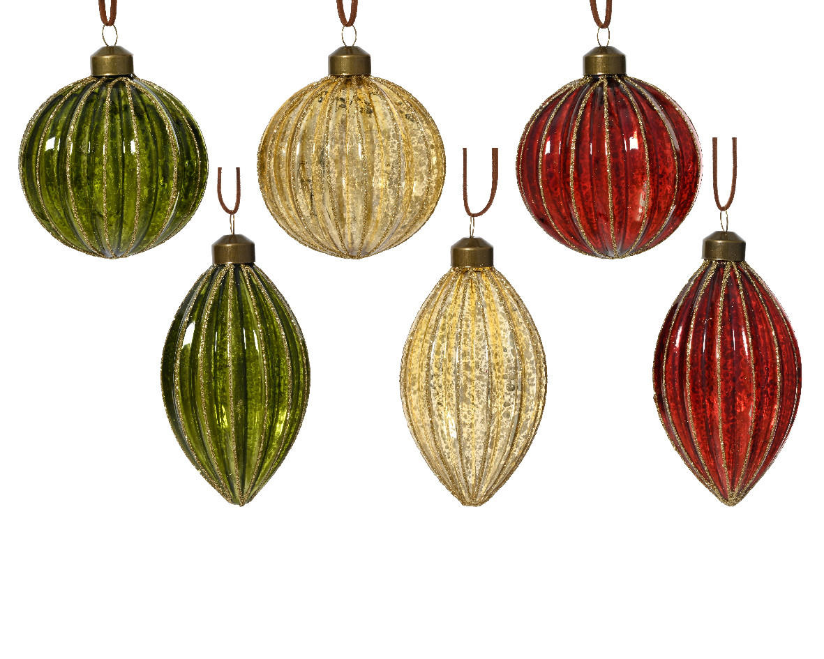 DÍSZGOLYÓ - Basics, üveg (8/8/8cm)