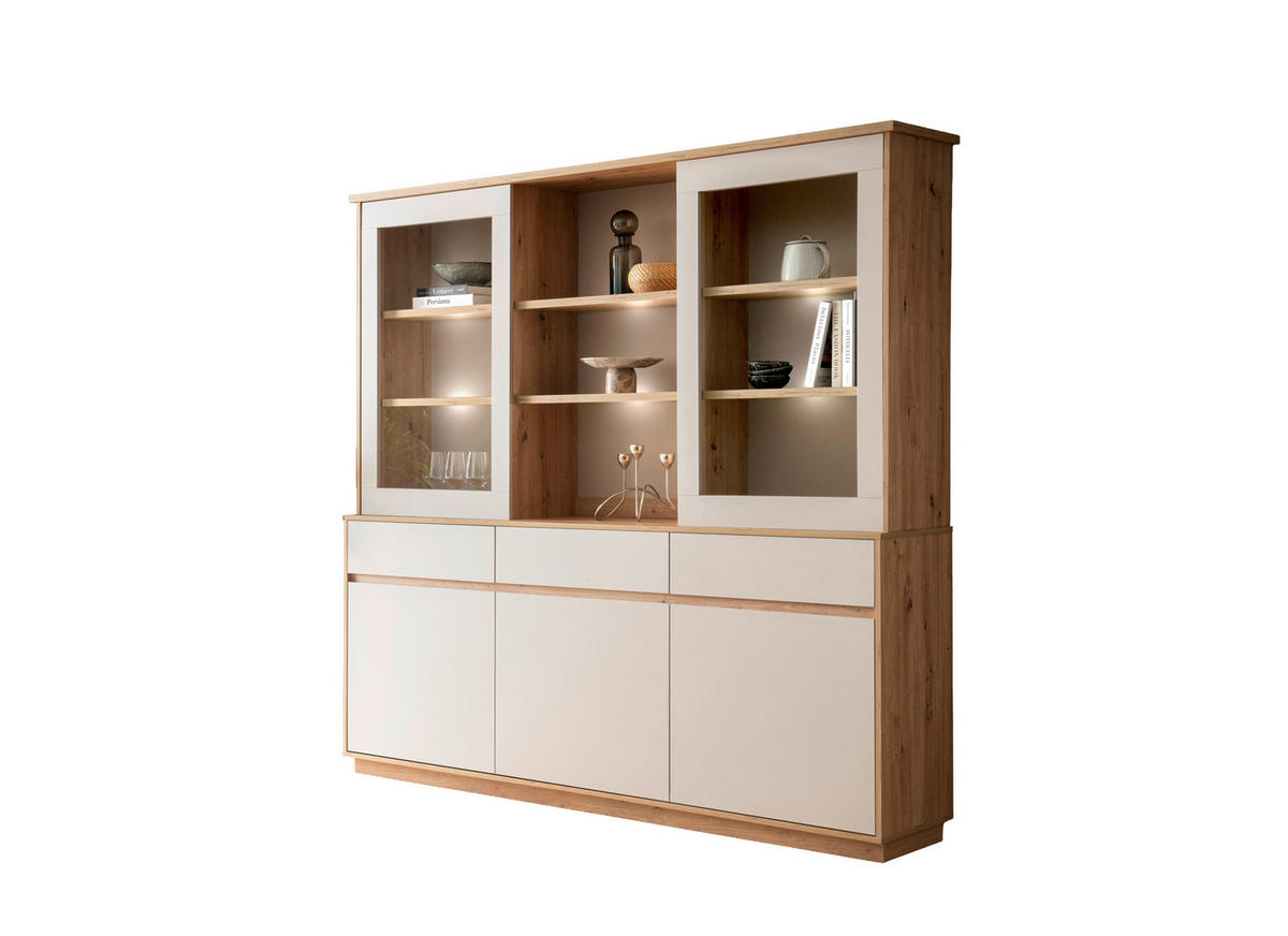 BUFFET 202/199/40 cm  in Kaschmir, Eiche Artisan  - Kaschmir/Eiche Artisan, Design, Holzwerkstoff (202/199/40cm) - MID.YOU