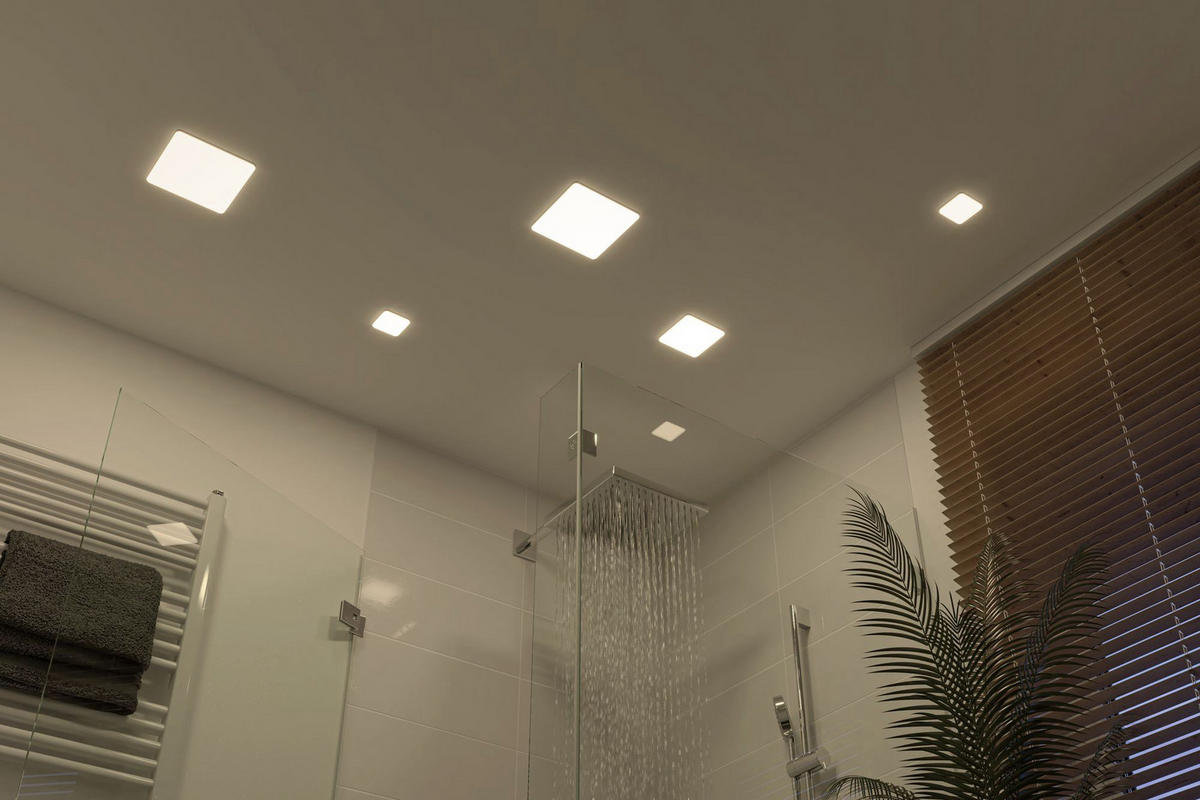 LED-PANEEL 12,5/12,5/1 cm   - Weiß, LIFESTYLE, Kunststoff (12,5/12,5/1cm) - Paulmann