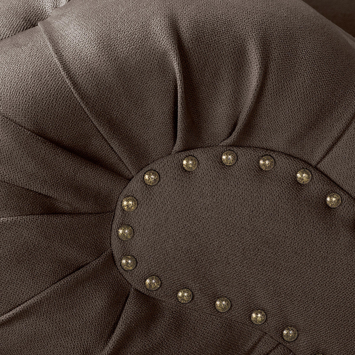 RÉCAMIERE Mikrofaser Graubraun  - Graubraun/Braun, Design, Holz/Textil (185/93/75cm) - Livetastic