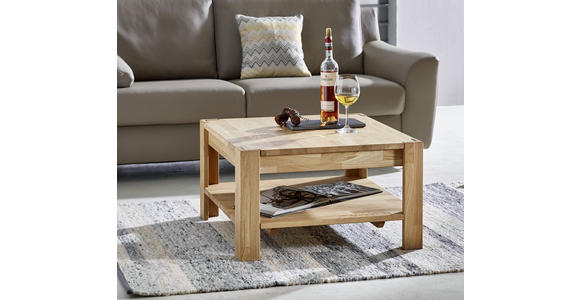 COUCHTISCH Wildeiche massiv rechteckig Eichefarben - Eichefarben, KONVENTIONELL, Holz (70/70/38cm) - Linea Natura