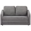 SCHLAFSOFA Cord Grau  - Schwarz/Grau, MODERN, Kunststoff/Textil (139/84/72cm) - MID.YOU