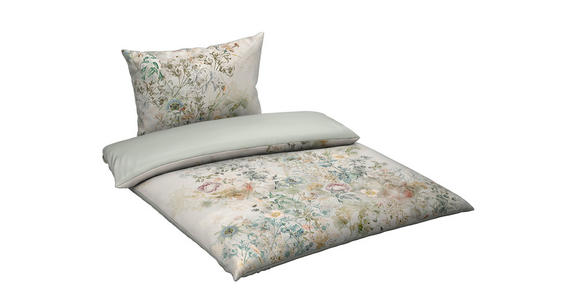 WENDEBETTWÄSCHE The Retreat Satin 140/200 cm  - Grau, Basics, Textil (140/200cm) - Novel