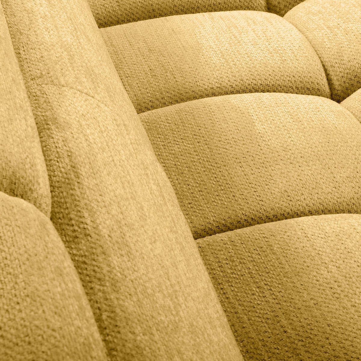 ECKSOFA  Webstoff Senfgelb  - Senfgelb/Schwarz, Design, Kunststoff/Textil (274/177cm) - Livetastic