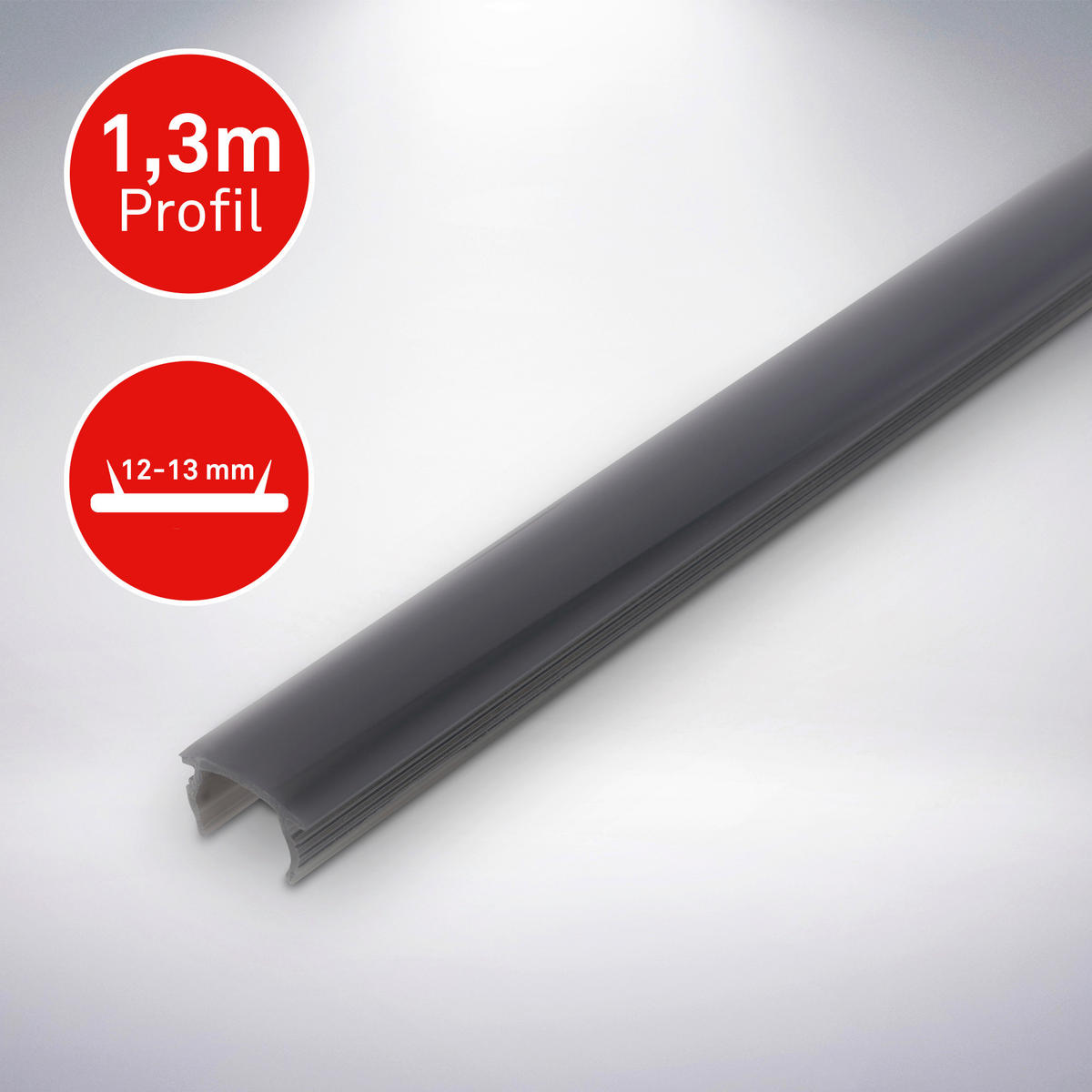 ABDECKKAPPEN  Pimp Your Panel, Abdeckung  - Grau, Basics, Kunststoff (130/1,2-1,3/1cm) - Briloner