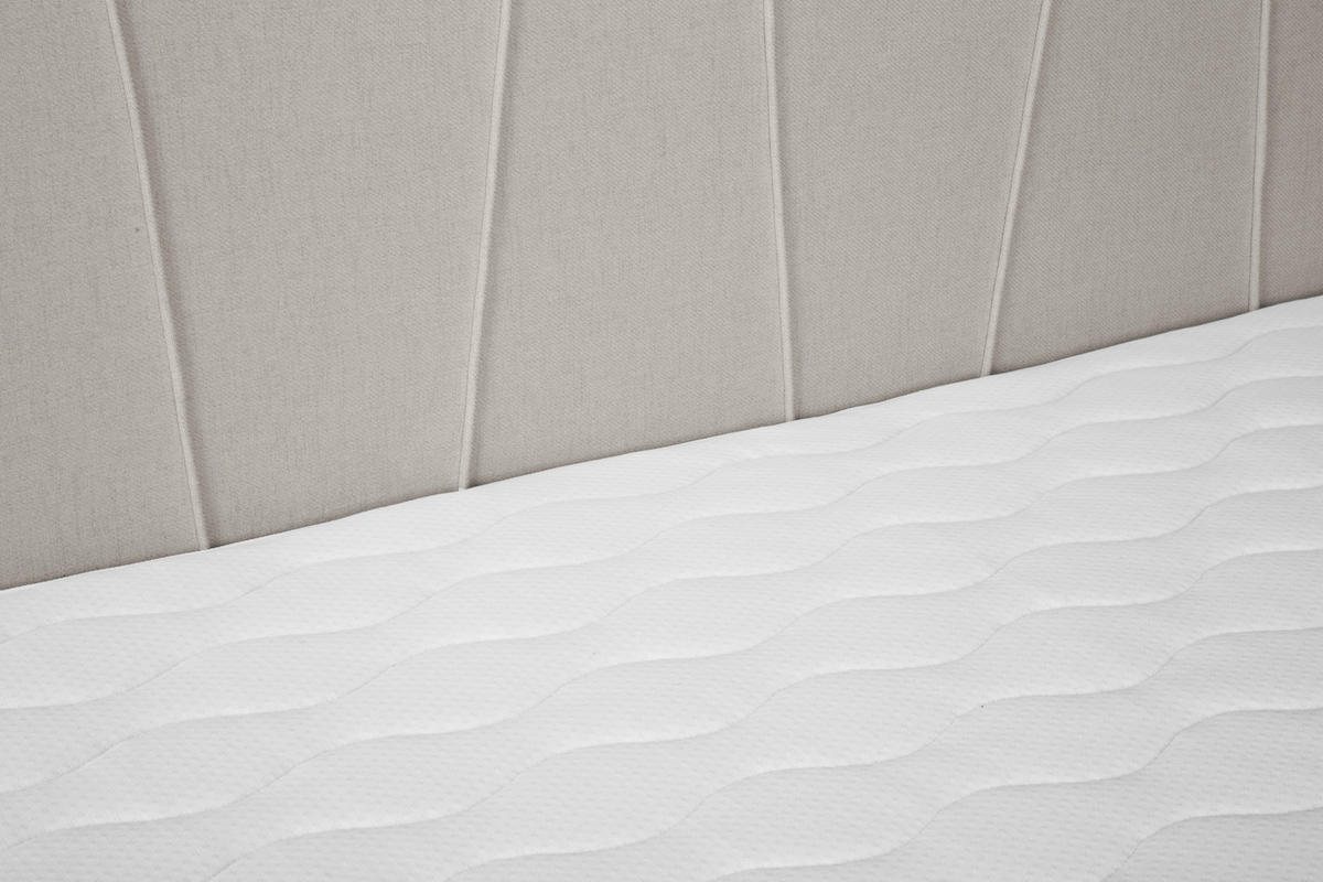 BOXSPRING-ÁGY 140/200 cm  bézs  - bézs/fekete, Modern, textil (140/200cm) - MID.YOU