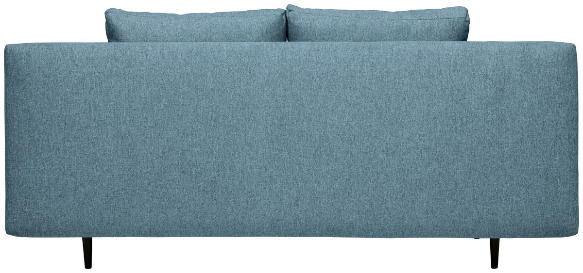 ZOFA S POSTELJNO FUNKCIJO,  modra tekstil  - modra/črna, Moderno, kovina/tekstil (204/90/95cm) - MID.YOU