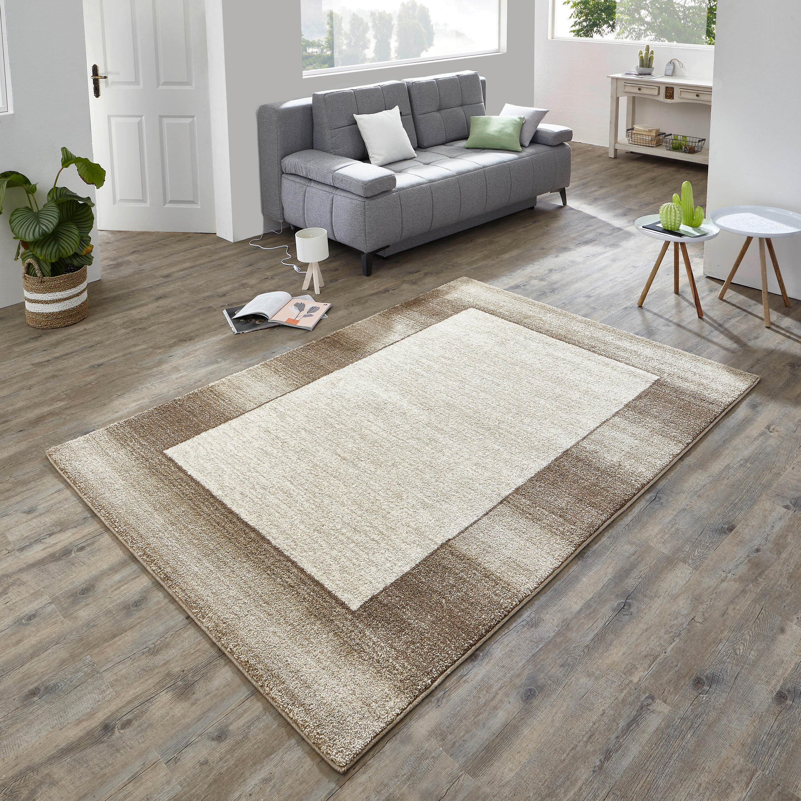 WEBTEPPICH 120/170 cm Liquido Bordo Braun, Beige  - Beige/Braun, KONVENTIONELL, Textil (120/170cm) - Novel