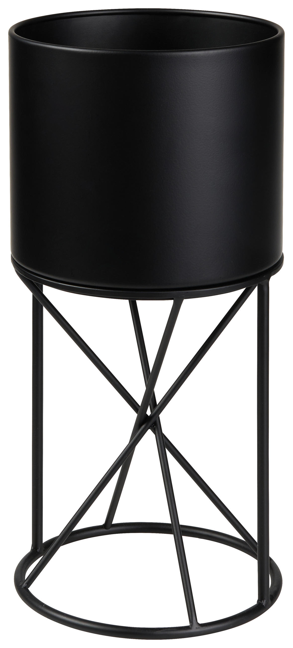 SAKSIJA ZA CVEĆE  metal  - crna, Dizajnerski, metal (23/50cm) - Ambia Home