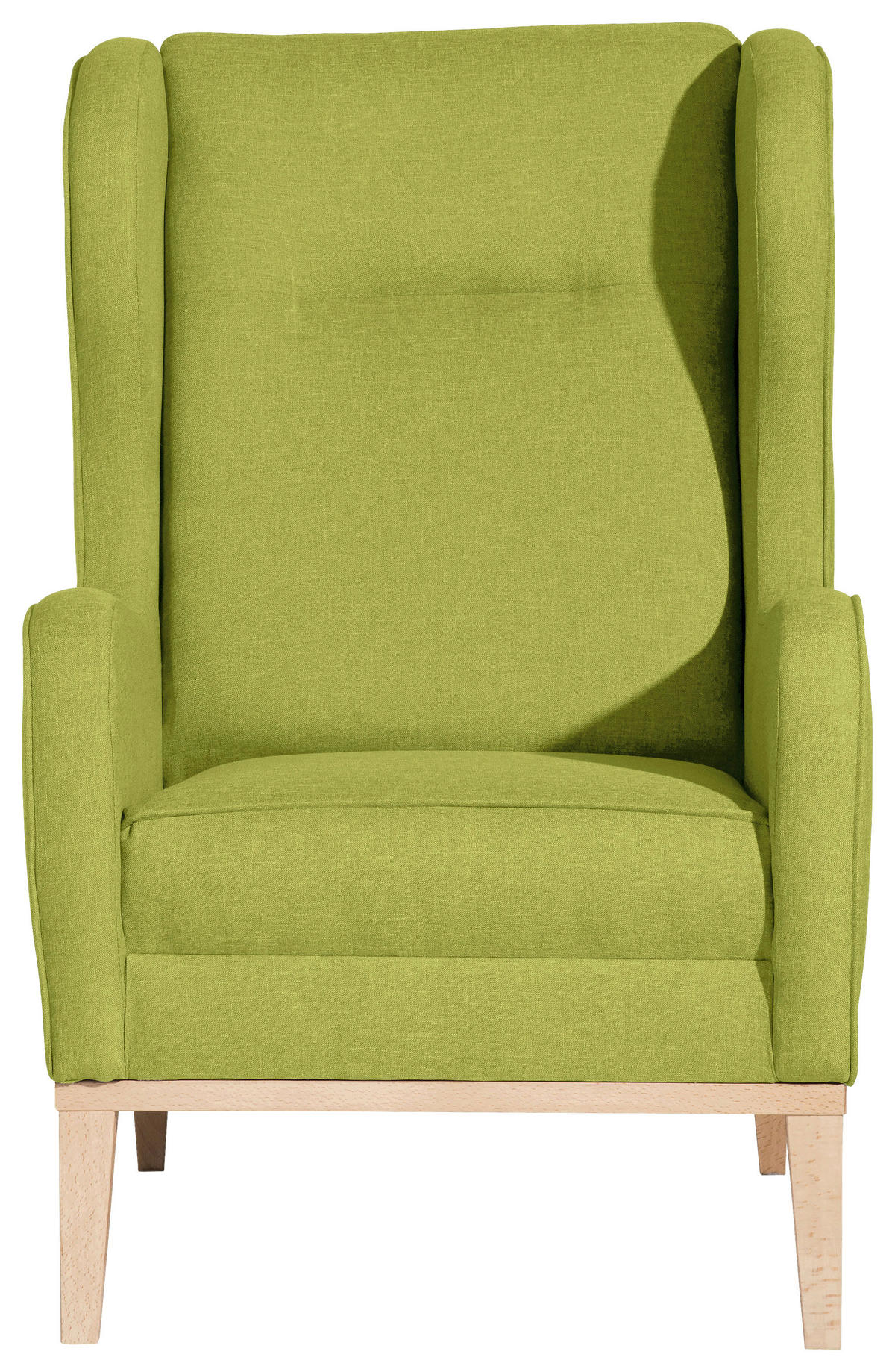 OHRENSESSEL in Flachgewebe Hellgrün  - Naturfarben/Hellgrün, KONVENTIONELL, Holz/Textil (66/104/78cm) - Max Winzer