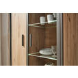 VITRINE in Eiche Artisan  - Eiche Artisan/Grau, Design, Glas/Holzwerkstoff (92/205/41cm) - Hom`in