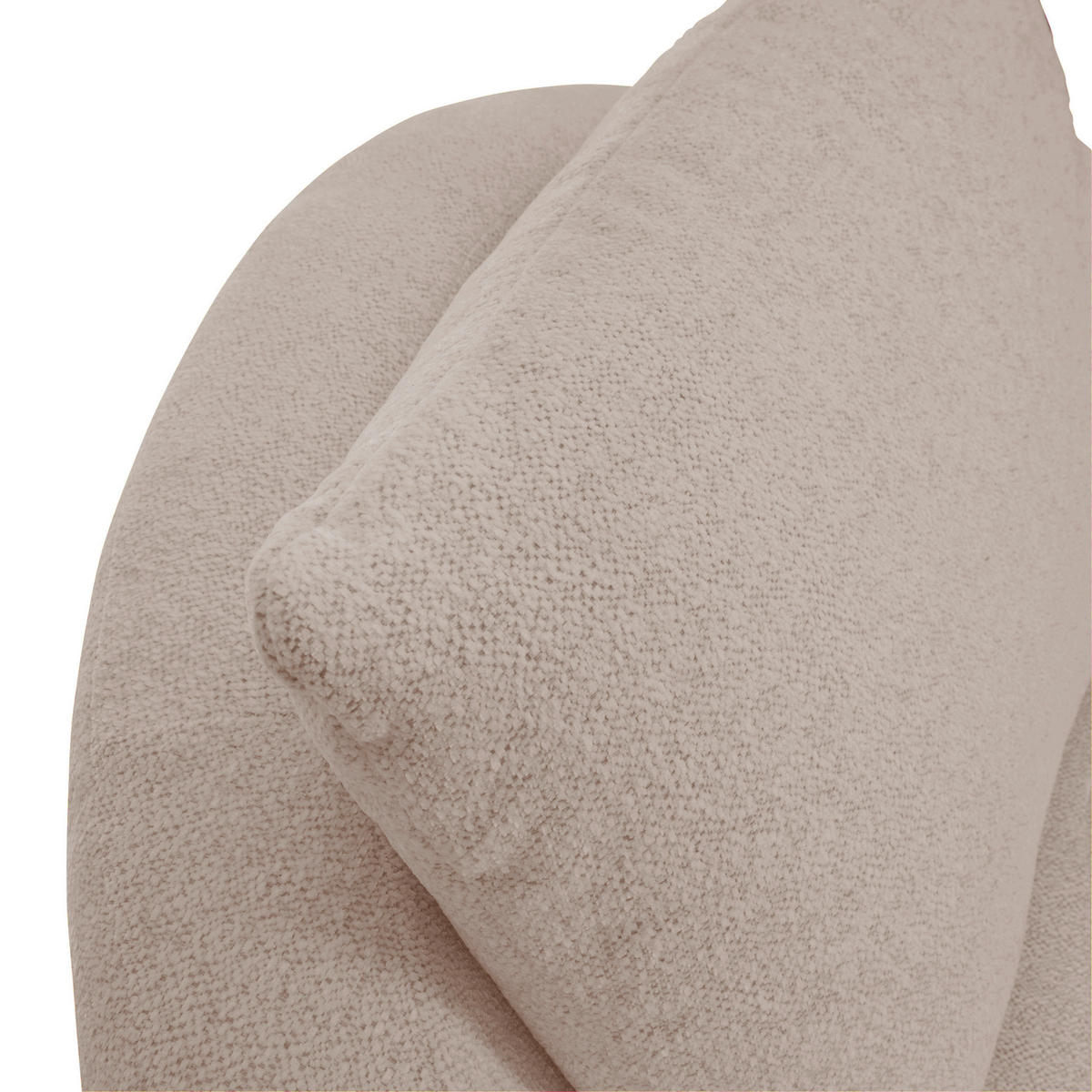 SESSEL in Flachgewebe Hellbraun  - Hellbraun/Schwarz, Design, Textil/Metall (130/78/112cm) - Lomoco