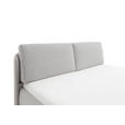 POLSTERBETT 180/200 cm  in Hellgrau  - Hellgrau/Schwarz, Design, Textil/Metall (180/200cm) - Esposa