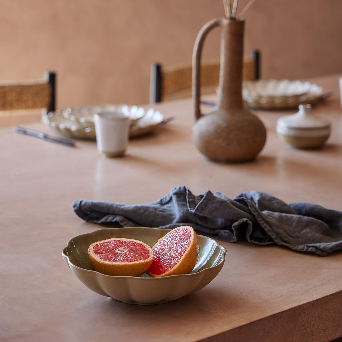 KOMBISERVICE Salbeigrün MARRAKESH 12-teilig 4 Personen  - Salbeigrün, Basics, Keramik - Costa Nova