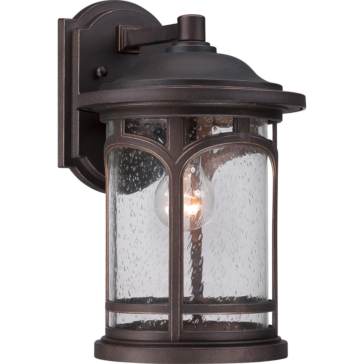 APPLIQUE EXTÉRIEURE - Bronzefarben, Konventionell, Glas (22,9/25,7/36,7cm) - Elstead Lighting