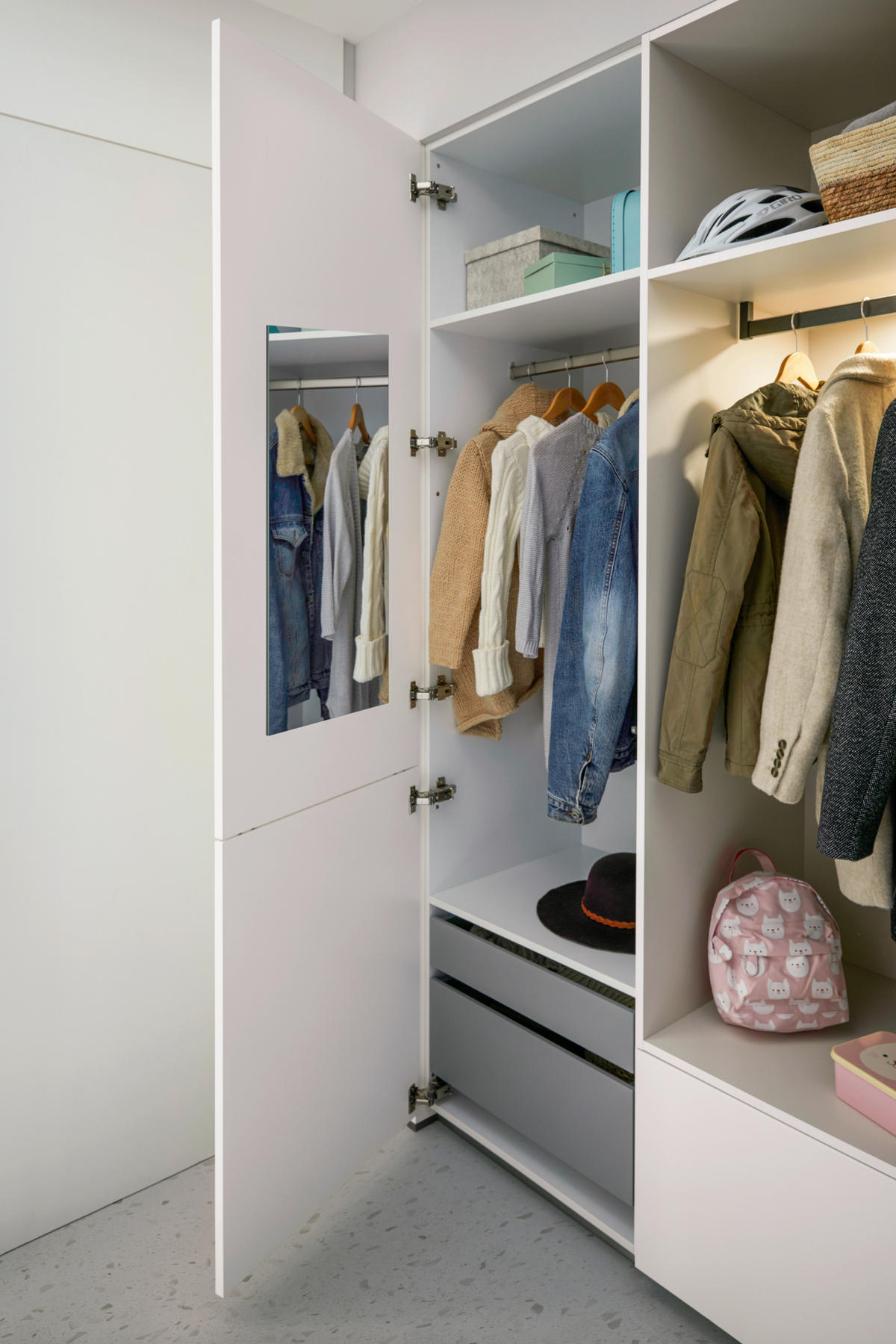 EINBAUKÜCHE   - Rosa, Design, Holzwerkstoff - Novel