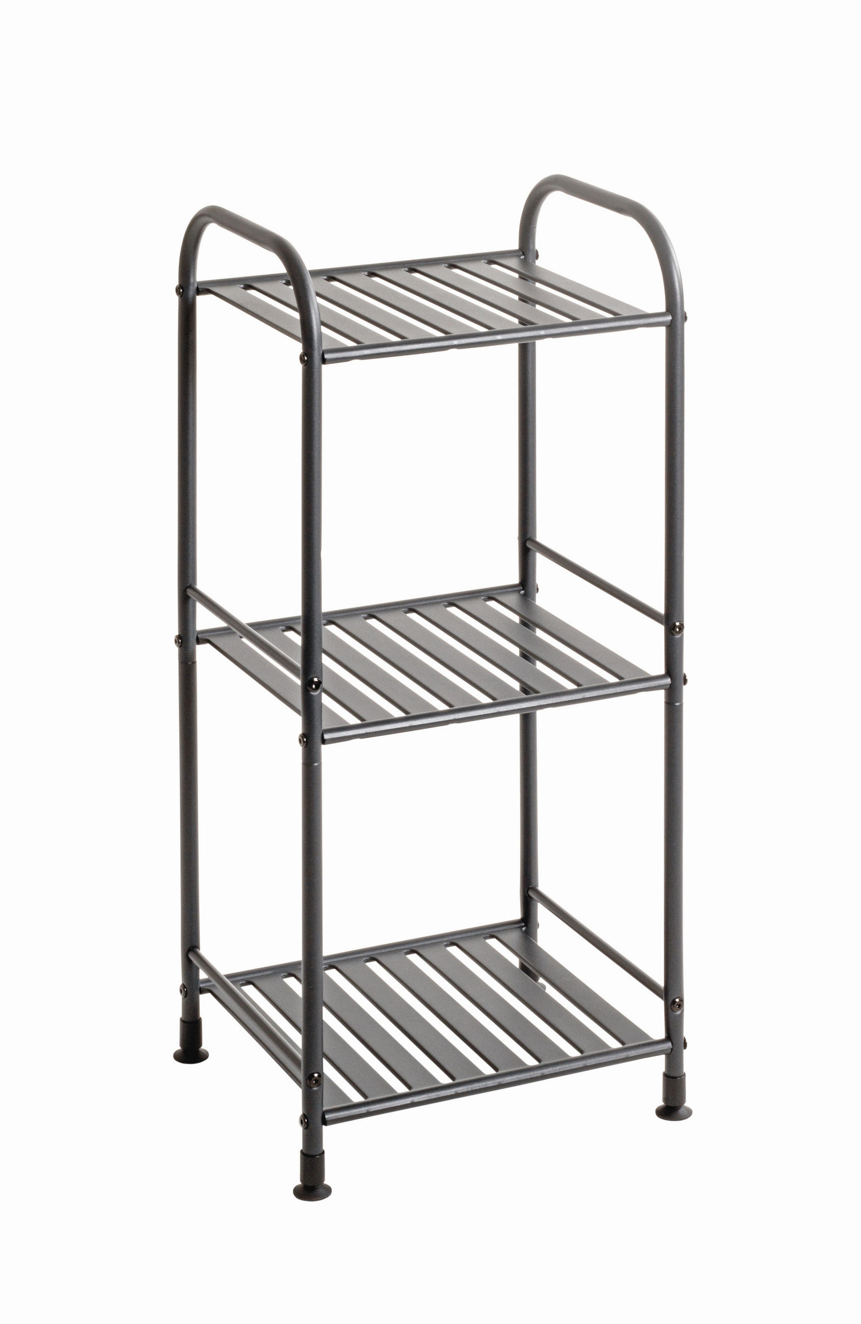 REGÁL, antracitová, ocel, 33/75/28 cm