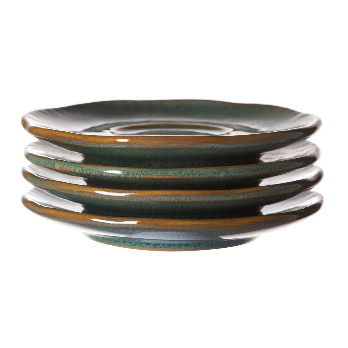 UNTERTASSENSET Matera 11 cm  - Grün, LIFESTYLE, Keramik (11cm) - Leonardo