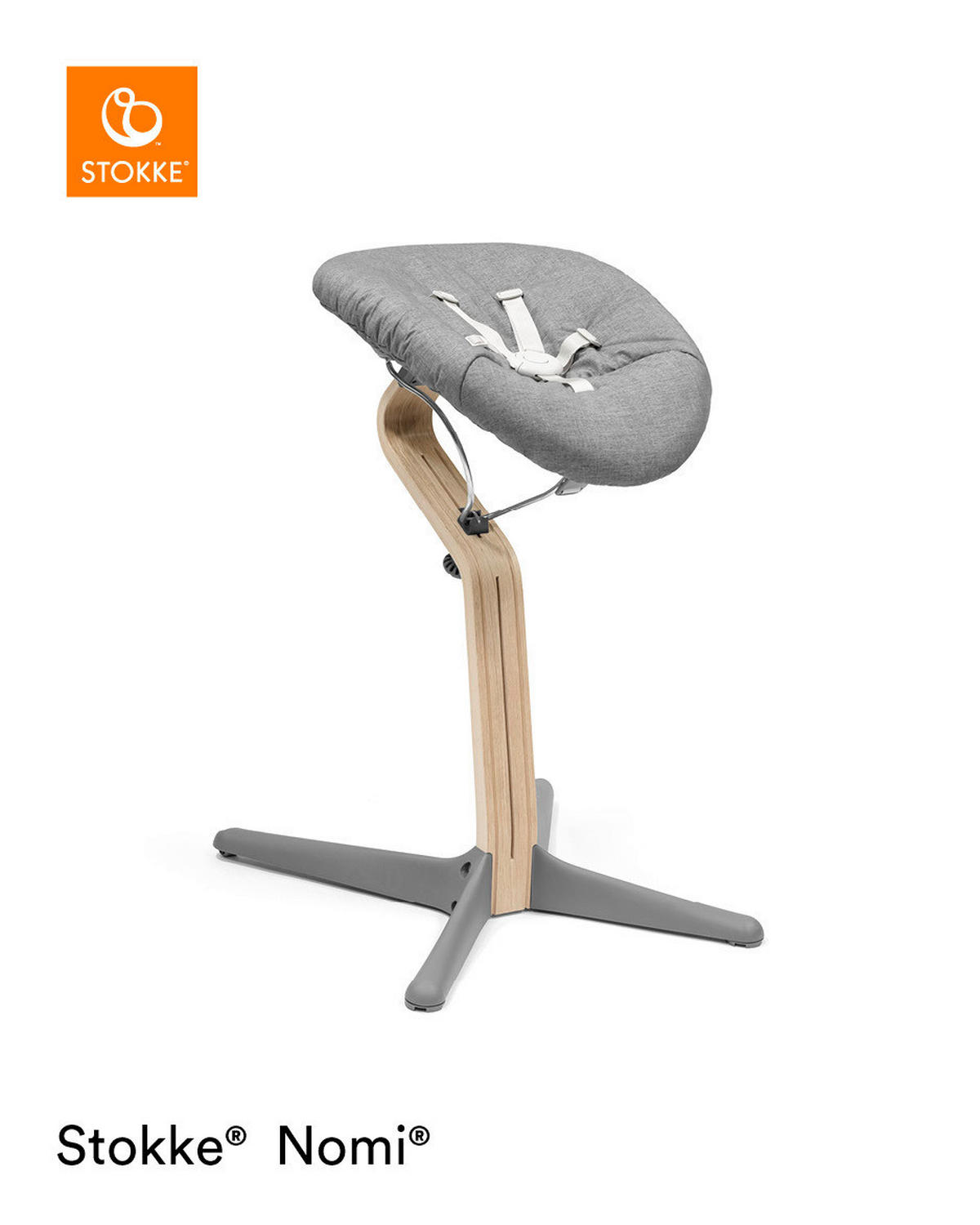 HOCHSTUHL Nomi Naturfarben, Grau  - Naturfarben/Grau, Basics, Holz (52/83,50/59cm) - Stokke