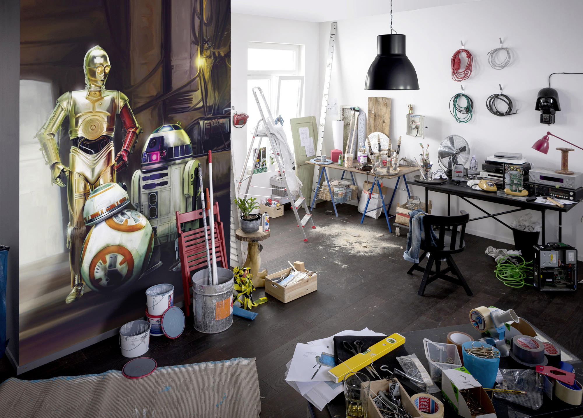 FOTOTAPETE Star Wars  - Multicolor, Design, Papier (184/254cm) - Disney
