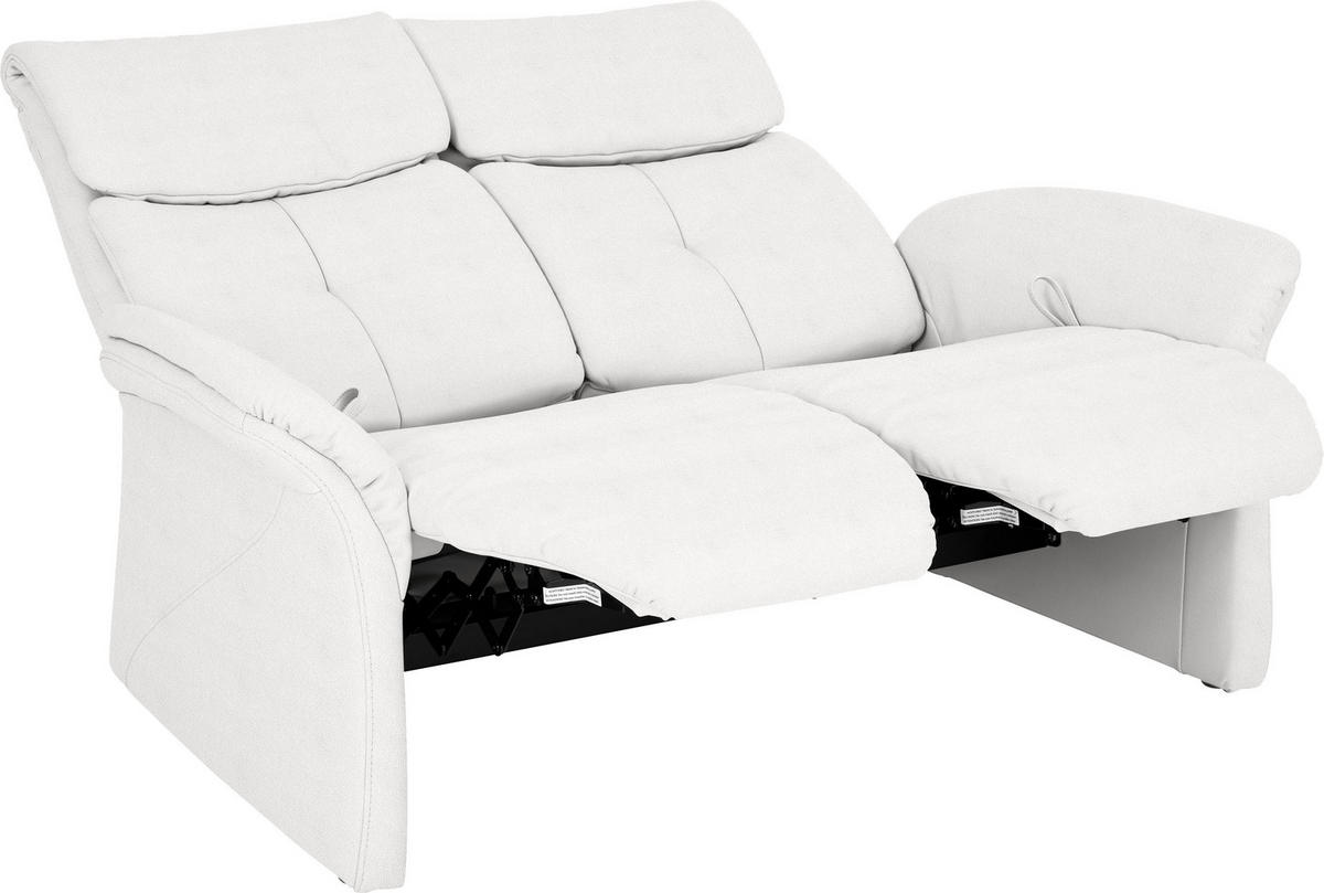 2-SITZER-SOFA in Echtleder Creme  - Creme/Schwarz, KONVENTIONELL, Leder/Kunststoff (152/107/91cm) - Himolla Komfortklass