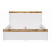 OKVIR KREVETA    169/100,5/204,5 cm   - bela/crna, Dizajnerski, pločasti materijal/plastika (169/100,5/204,5cm) - Carryhome