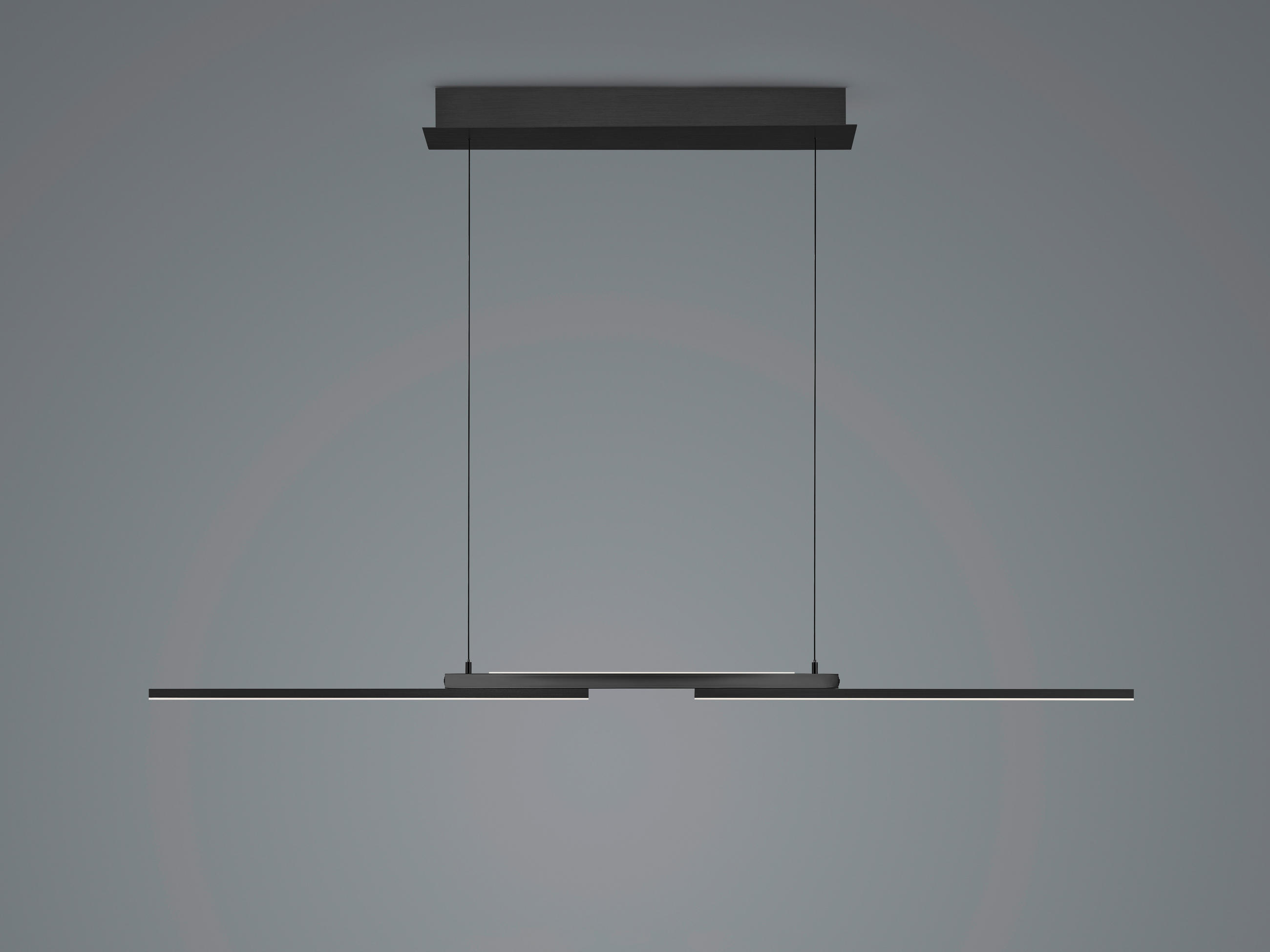 LED-HÄNGELEUCHTE 130/20/150 cm  - Anthrazit, Design, Metall (130/20/150cm) - Hell