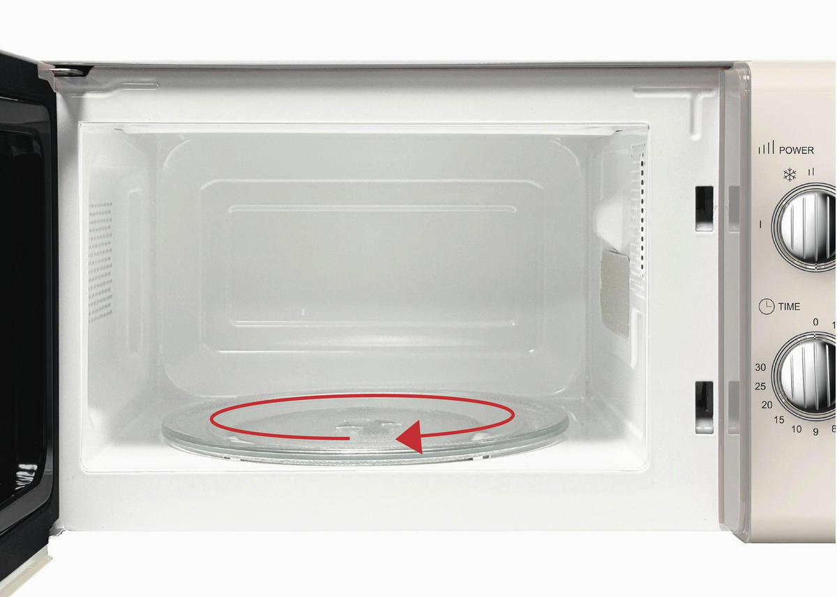 MIKROWELLE MW-R 25.3 BEIGE  - Beige, Trend, Metall (45,2/26,2/36cm)