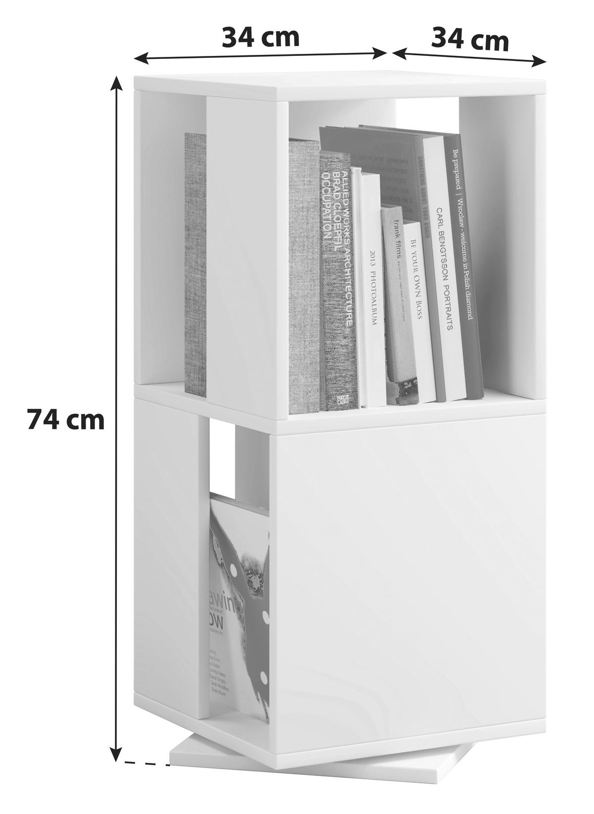 DREHREGAL  34/74/34 cm Sonoma Eiche  - Sonoma Eiche, Basics, Holzwerkstoff (34/74/34cm) - MID.YOU
